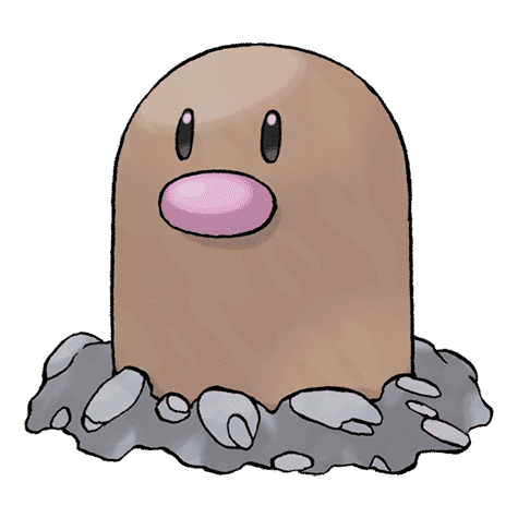 Pokemon 50 • Diglett • Pokedex • PrimetimePokemon.com