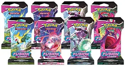 pokemon sword and shield fusion strike 8 sleeved booster packs sealed