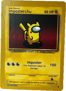 imposterchu - pikachu among us etsy