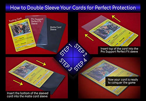 400 Perfect Fit Card Sleeves for Game Cards – Clear Trading Card Sleeves  for
